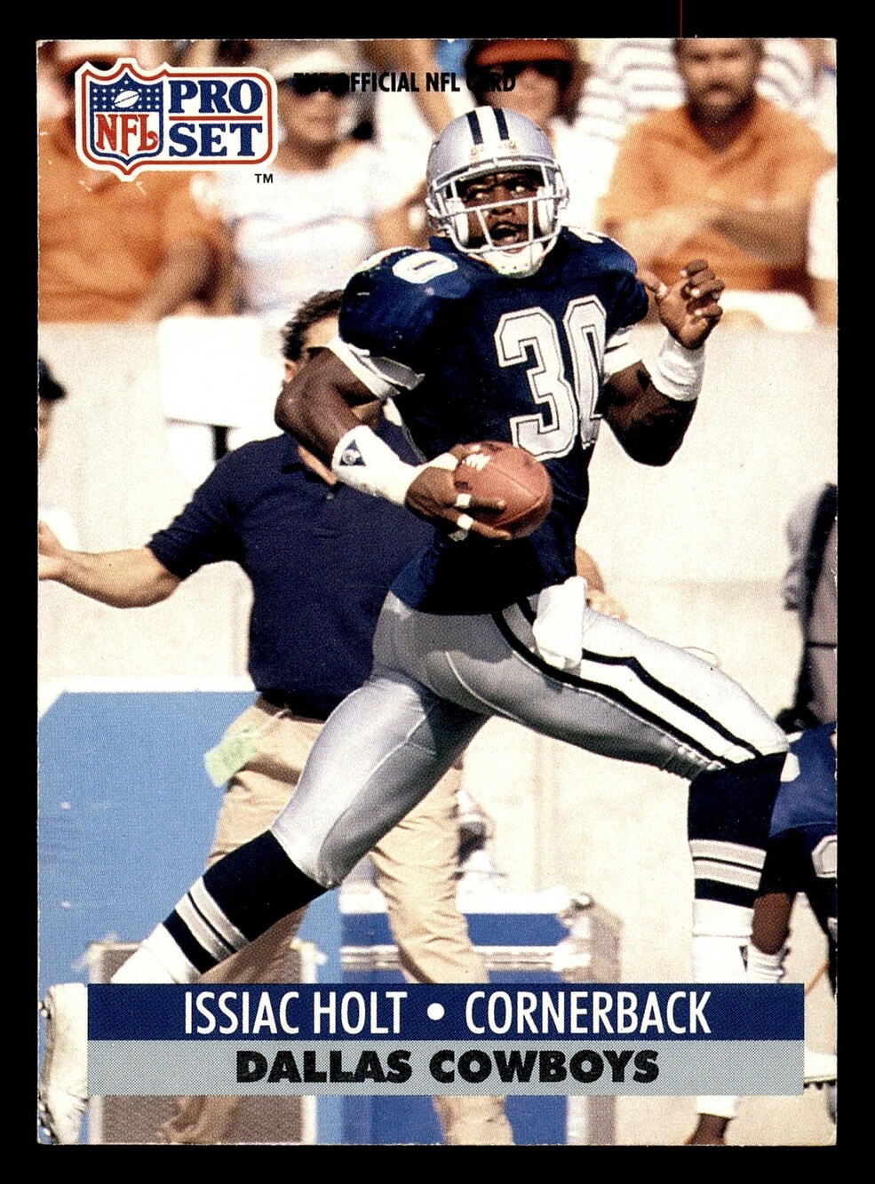 1991 Pro Set Issiac Holt 131 Dallas Cowboys Cornerback Vintage Card